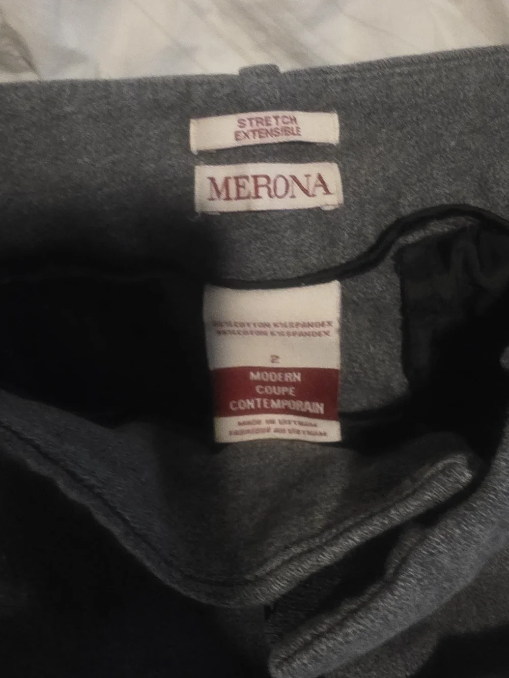 Merona Dark Charcoal Gray Dress Pants